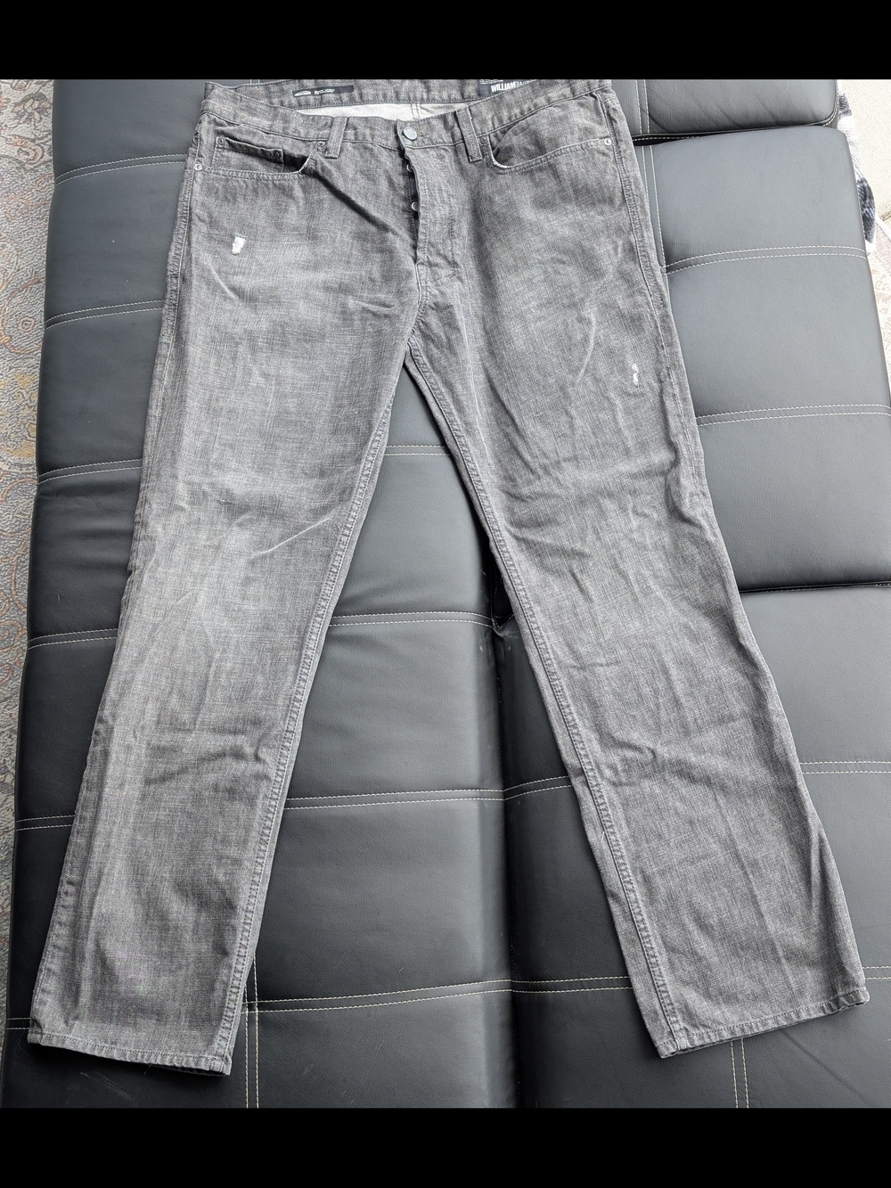 William Rast Jackson Slim Straight Jeans (40) Gunpowder